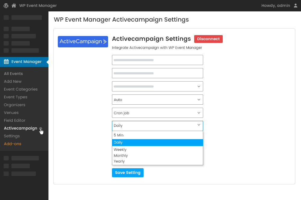 Wpem Active Campaign Automatic Attendee Information Syncing At Backend