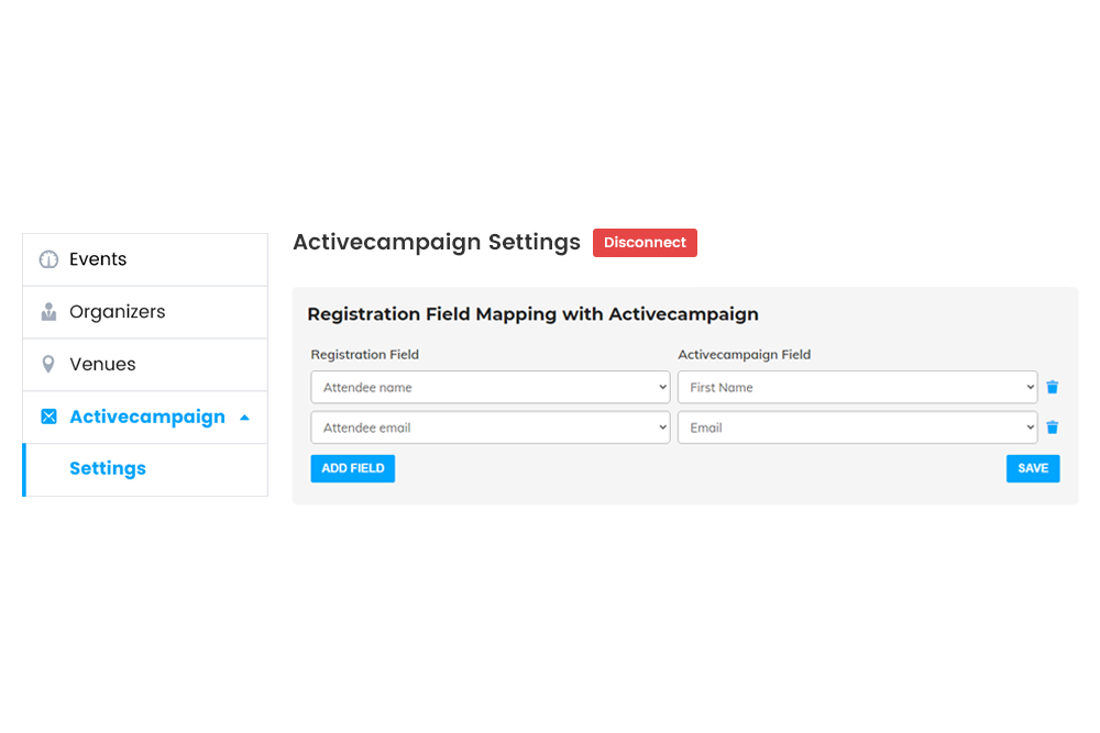 Wpem Active Campaign Frontend Field Mapping Of Registration