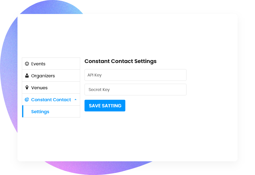 Constant Contact Setting