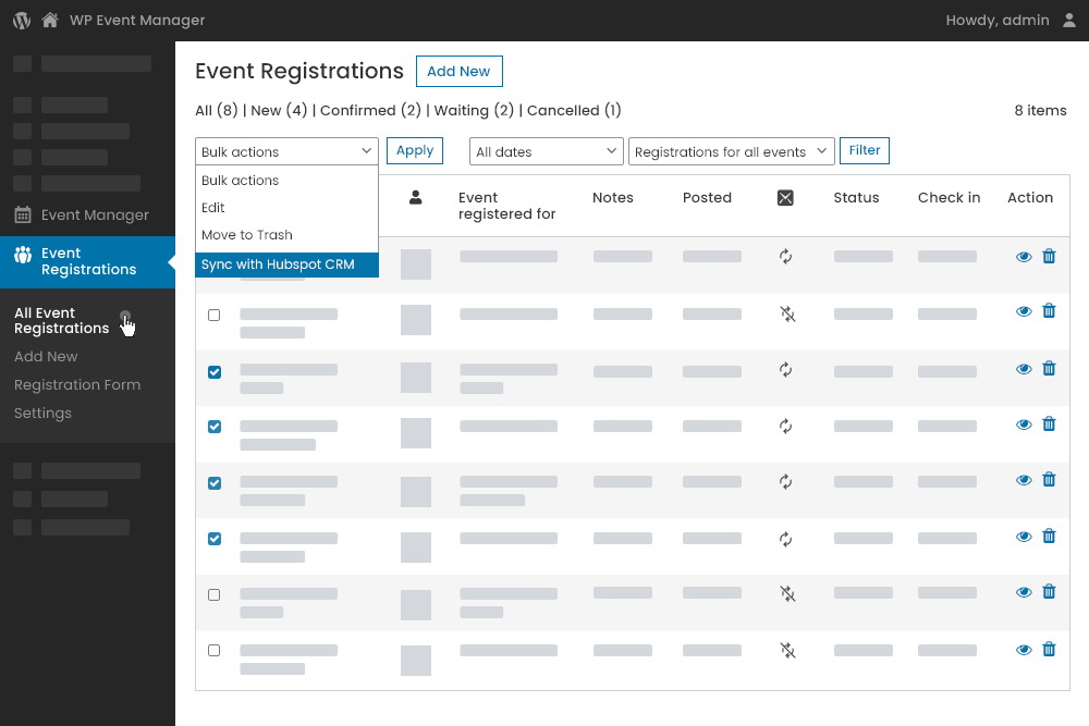 Wp Event Manager Hubspot Crm Bulk Syncing