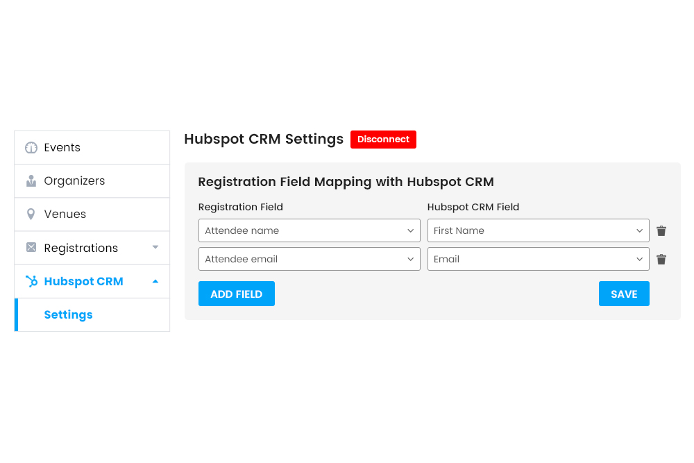 Wp Event Manager Hubspot Crm Field Mapping At Frontend