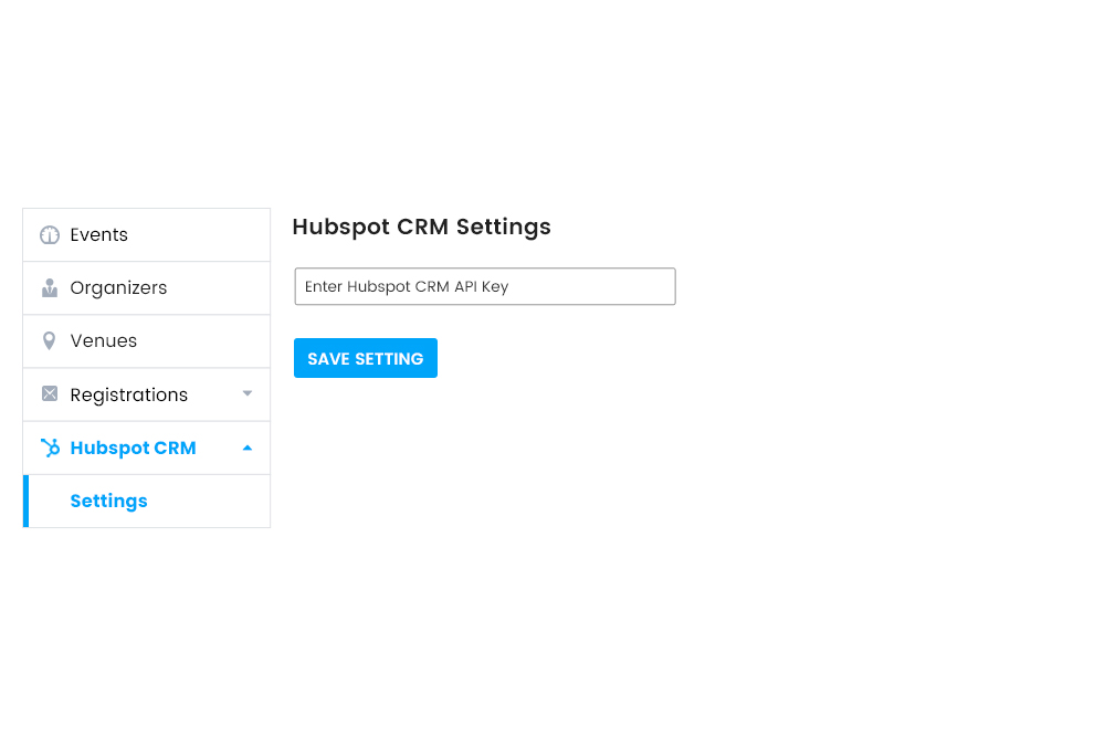 Wp Event Manager Hubspot Crm Settings At Frontend