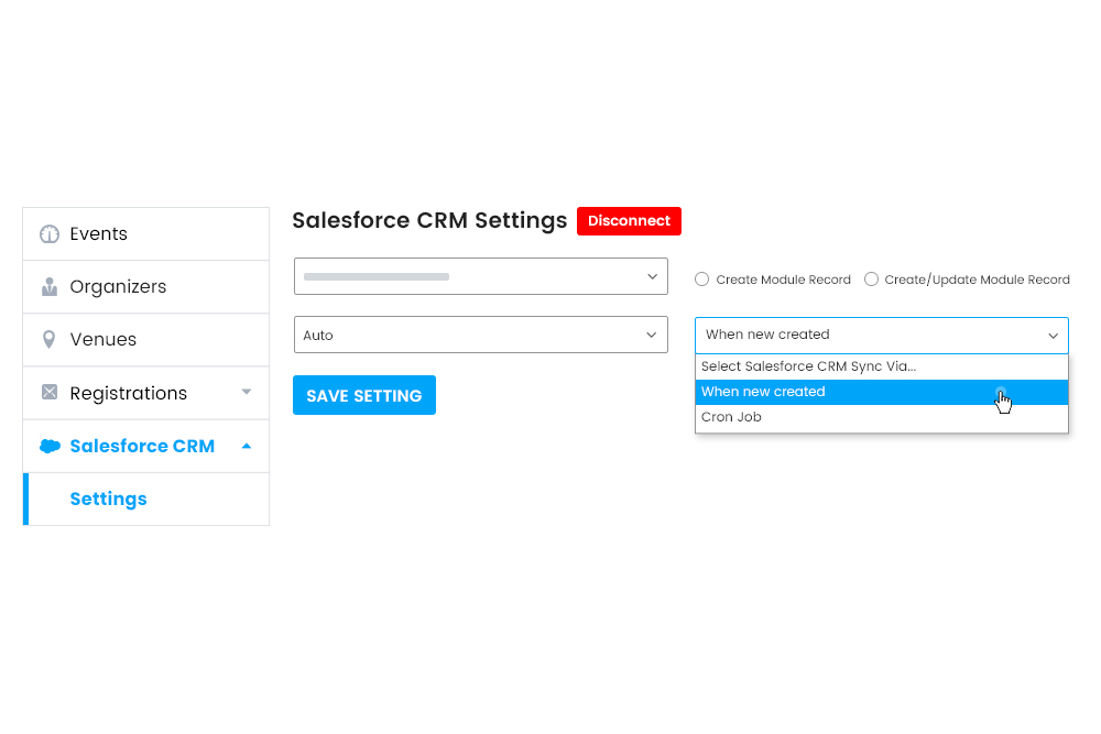 Wp Event Manager Salesforce Crm Automatic Syncing At Frontend