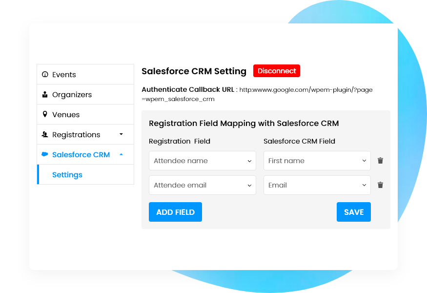 Mapping Registration Form Field