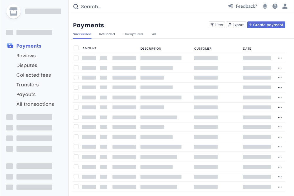 Payment Organizer Stripe Account