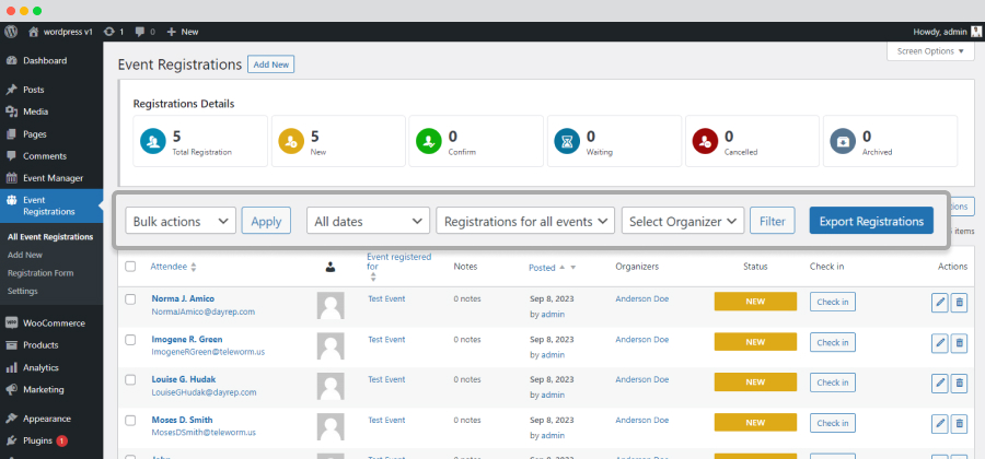 Wpem Registration Backend All Event Registration Filter