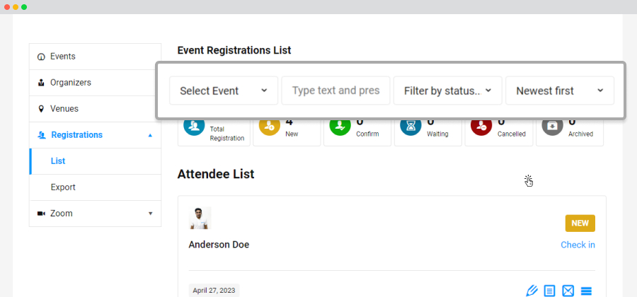 Wpem Event Registration Filter