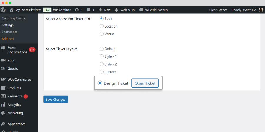 Wp Event Manager Sell Tickets Backend Registration