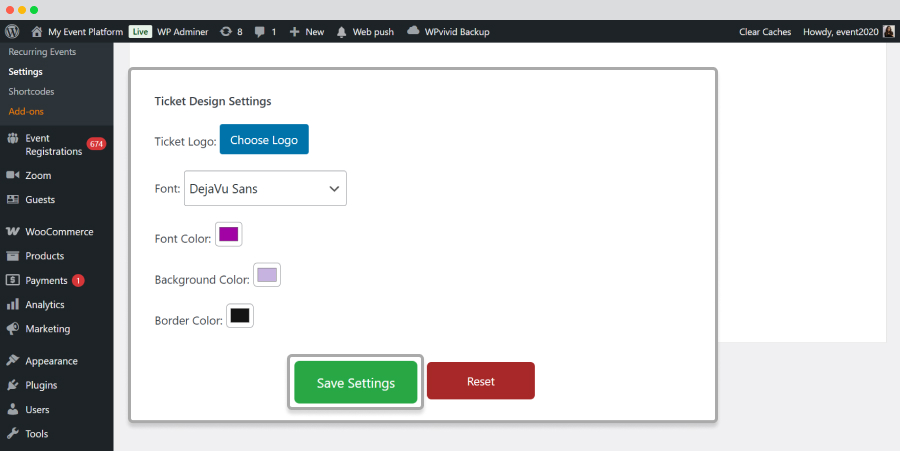 Wp Event Manager Sell Tickets Backend Registration