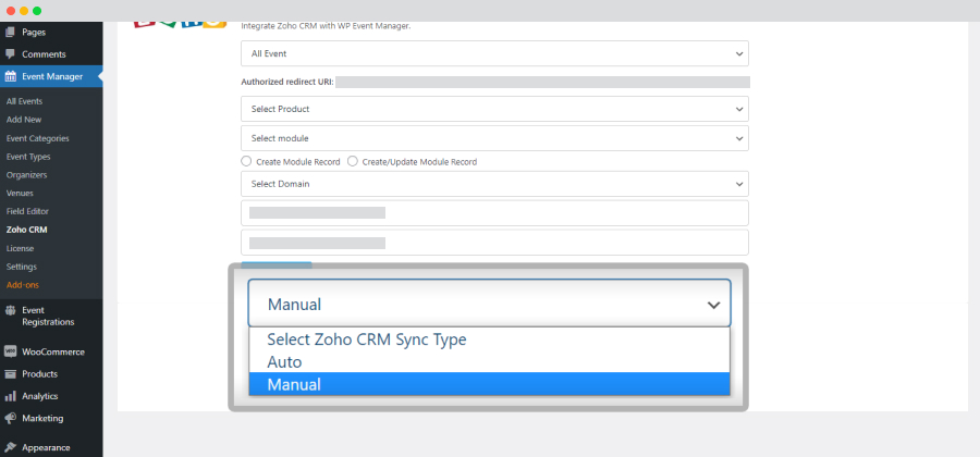 Wp Event Manager Zoho Crm Integration