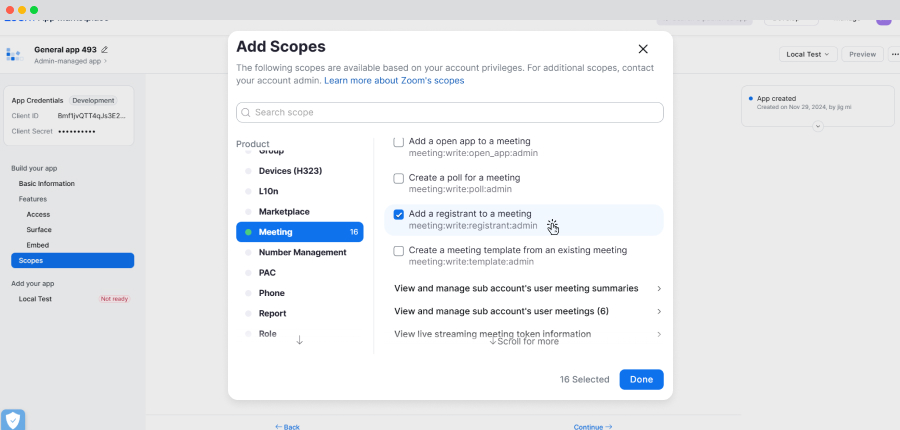 Add A Registrant To A Meeting