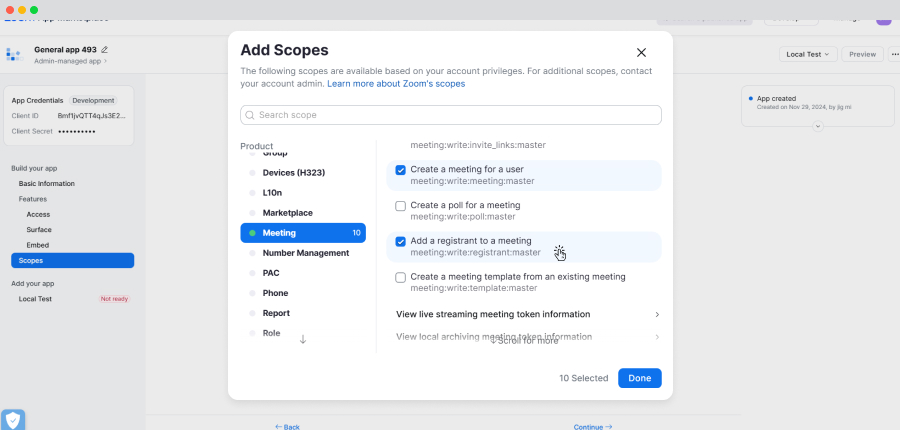 Add A Registrant To A Meeting