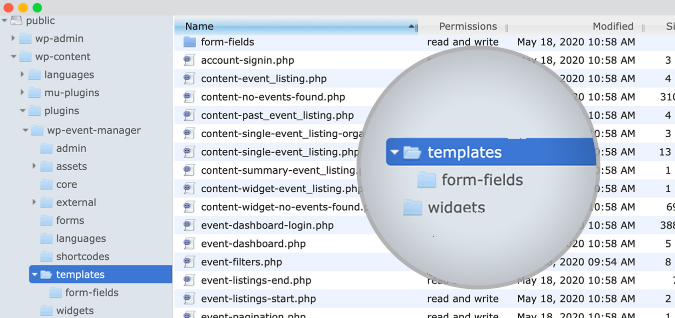 Wp Event Manager Template Form Fields