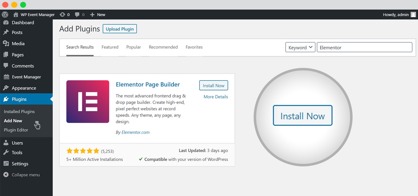 Make Single Event Template With Elementor Pro