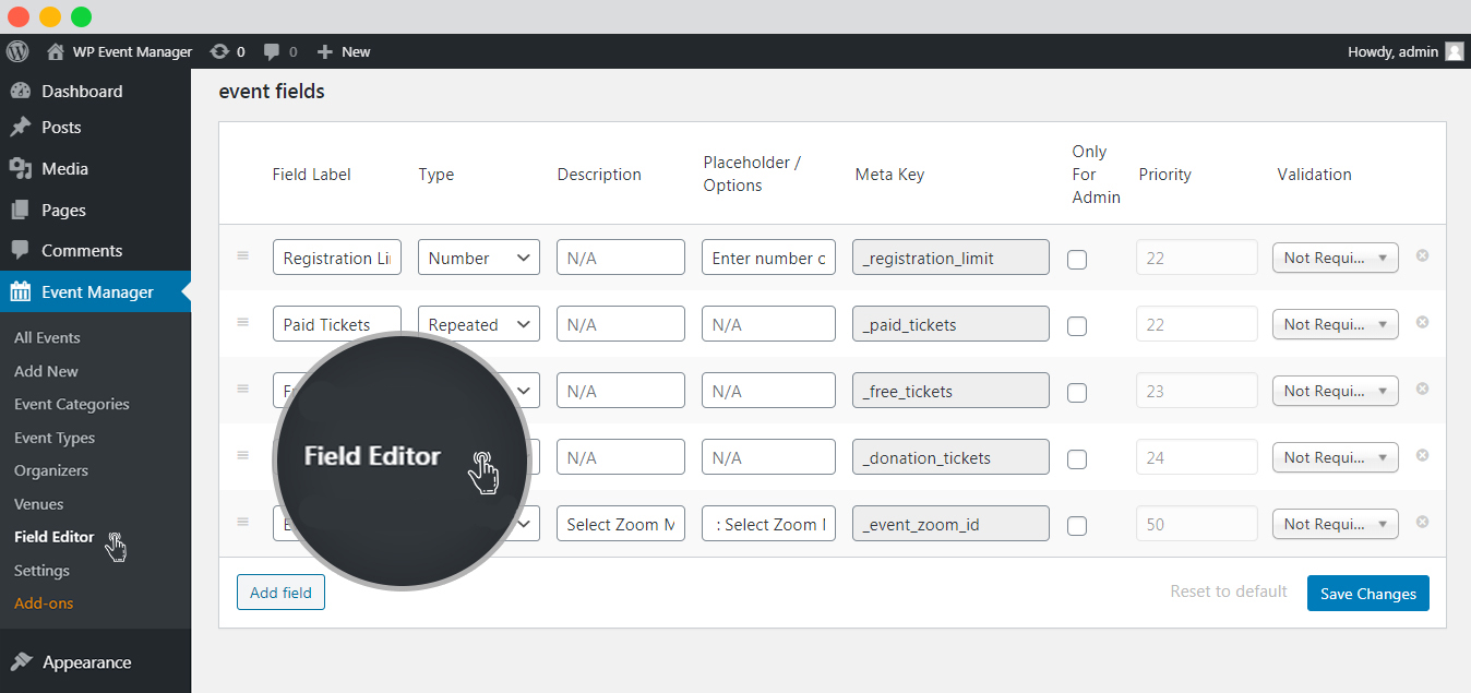 Wp Event Manager Event Submission Form Field