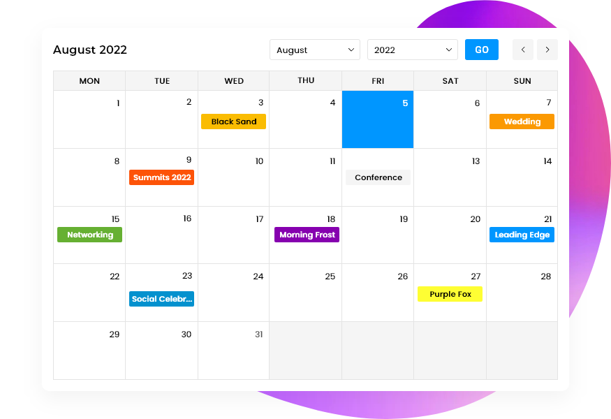 Calendar View