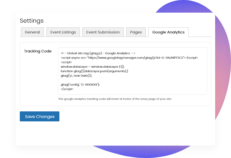 Adding Analytics Code