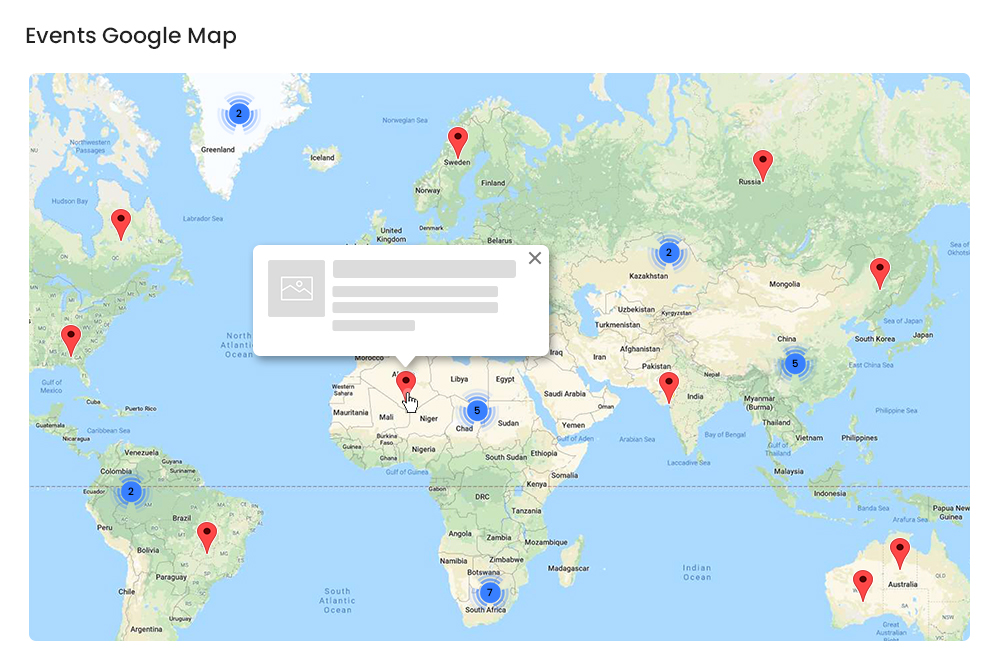 All Events Google Map