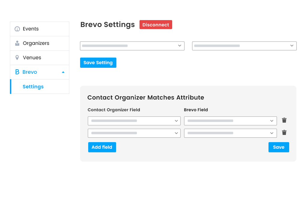 Frontend Brevo Contact Organizer Fields Settings