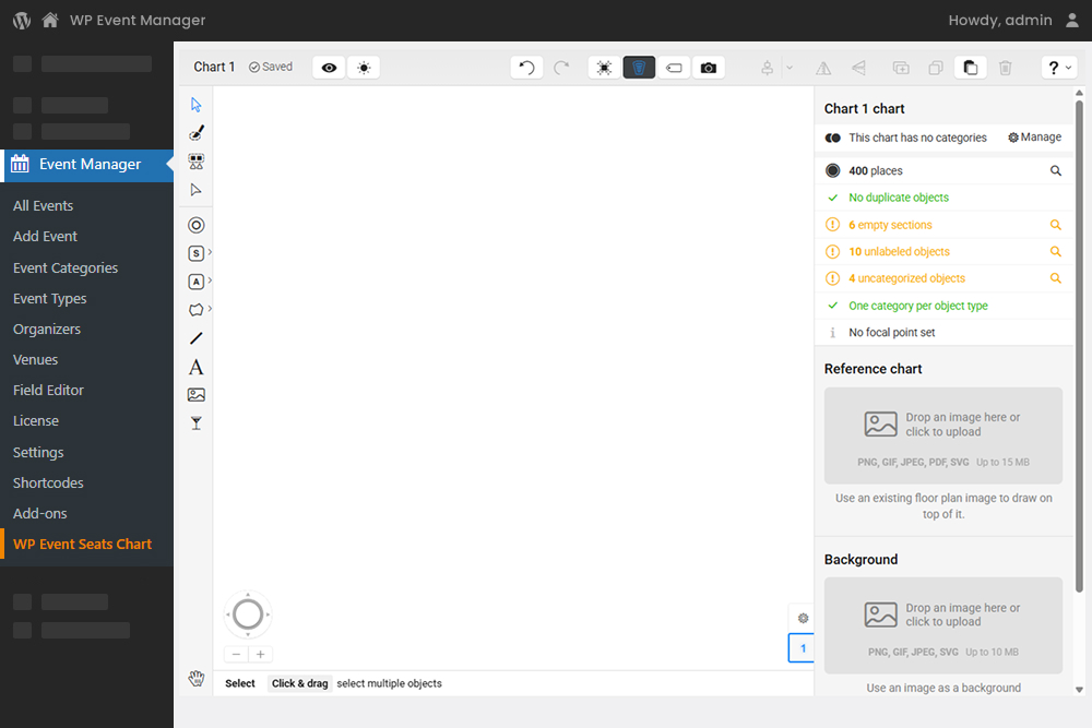 Seating Chart Management From The Backend