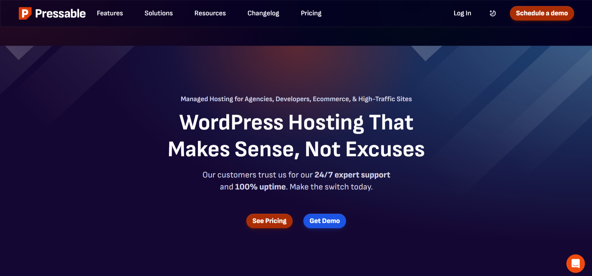 Pressable Kinsta Hosting