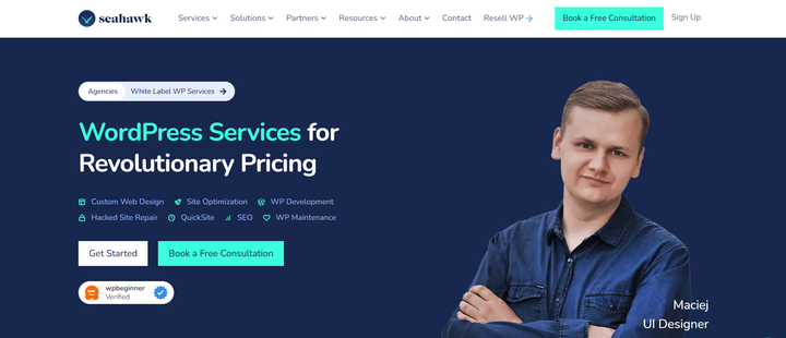Seahawk Kinsta Hosting