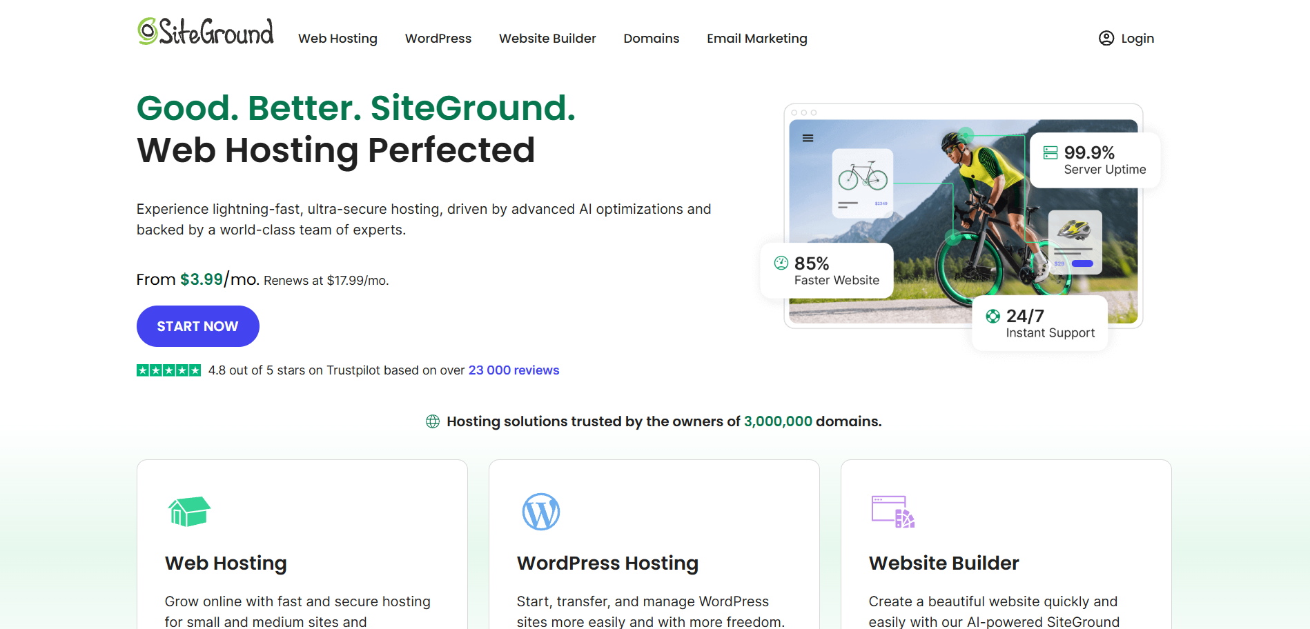 SiteGround Kinsta Hosting