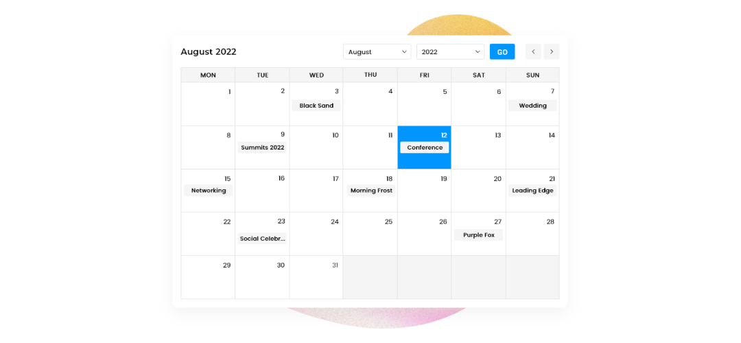 Multiple Calendar View