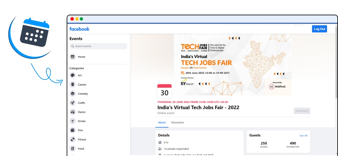 Event Page Facebook