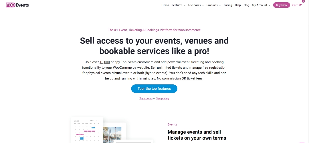 Website for sale of tickets create in wordpress