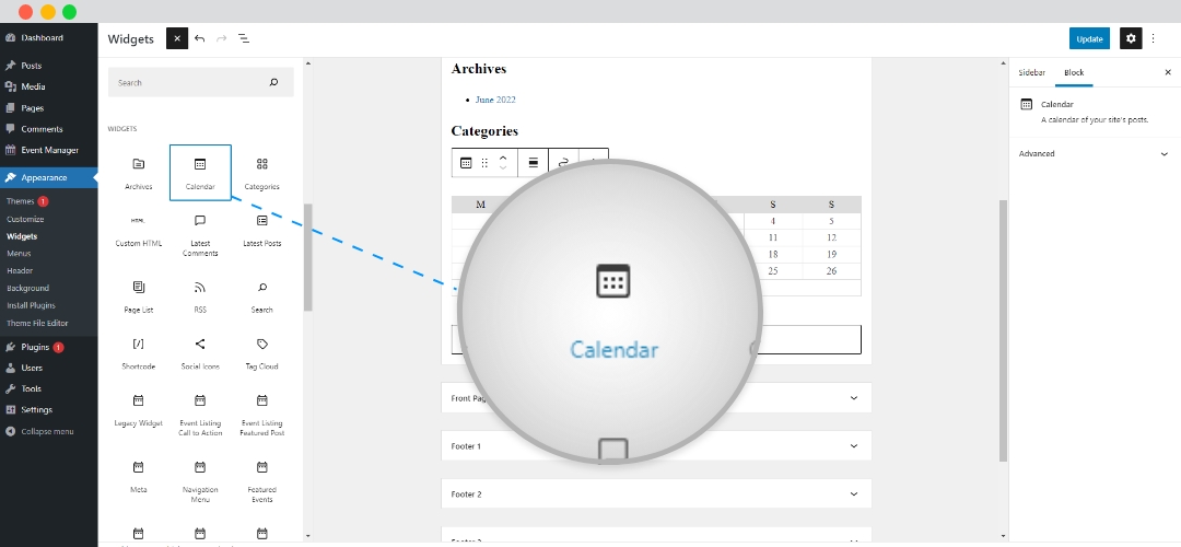 Creating A Calendar Event Widget On Your WordPress Website