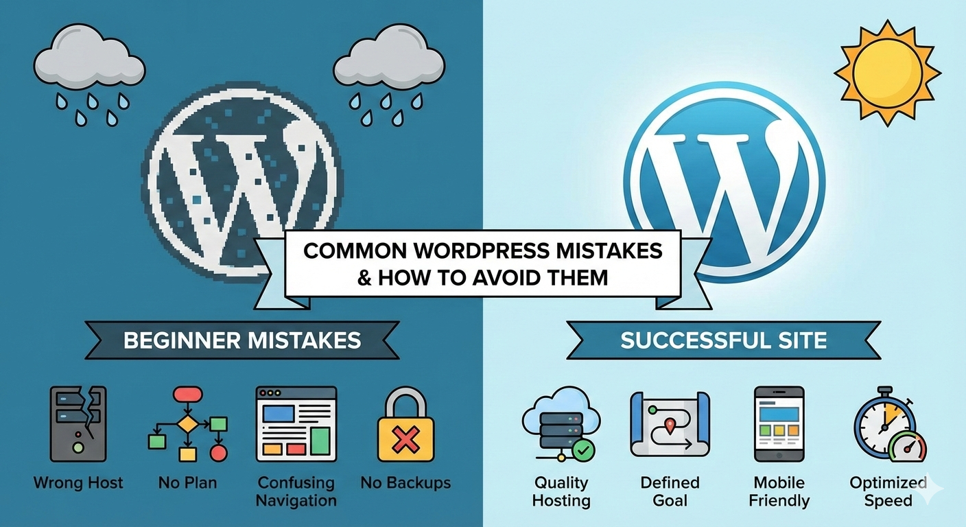 common wordpress mistakes