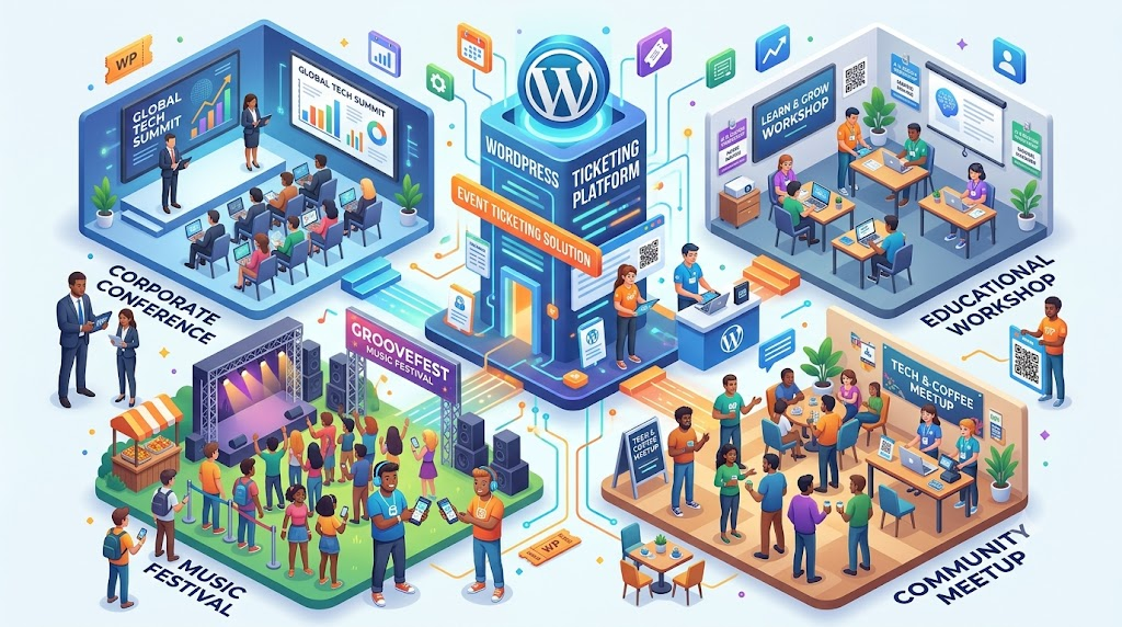 sell event tickets from wordpress