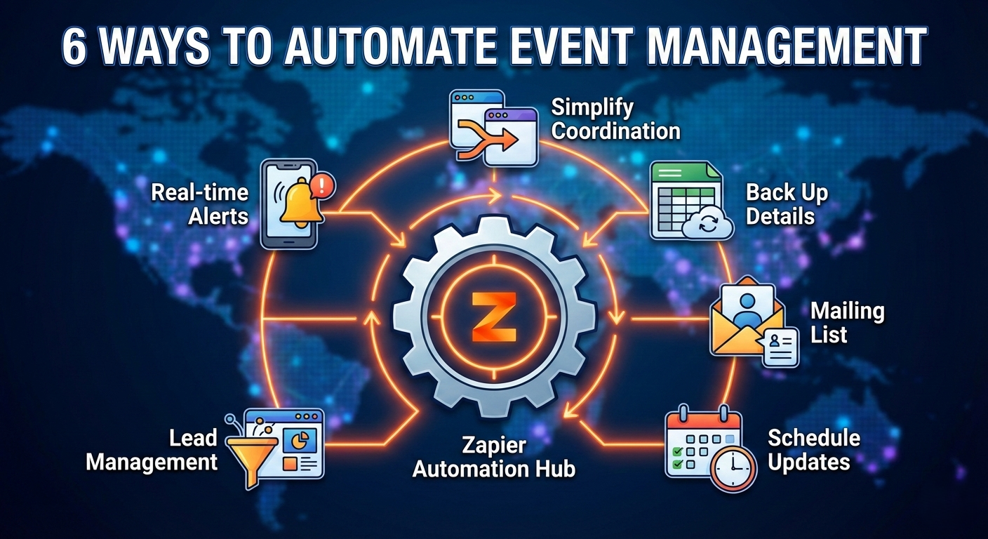 6 Ways to Automate Event Management with Zapier automate event management