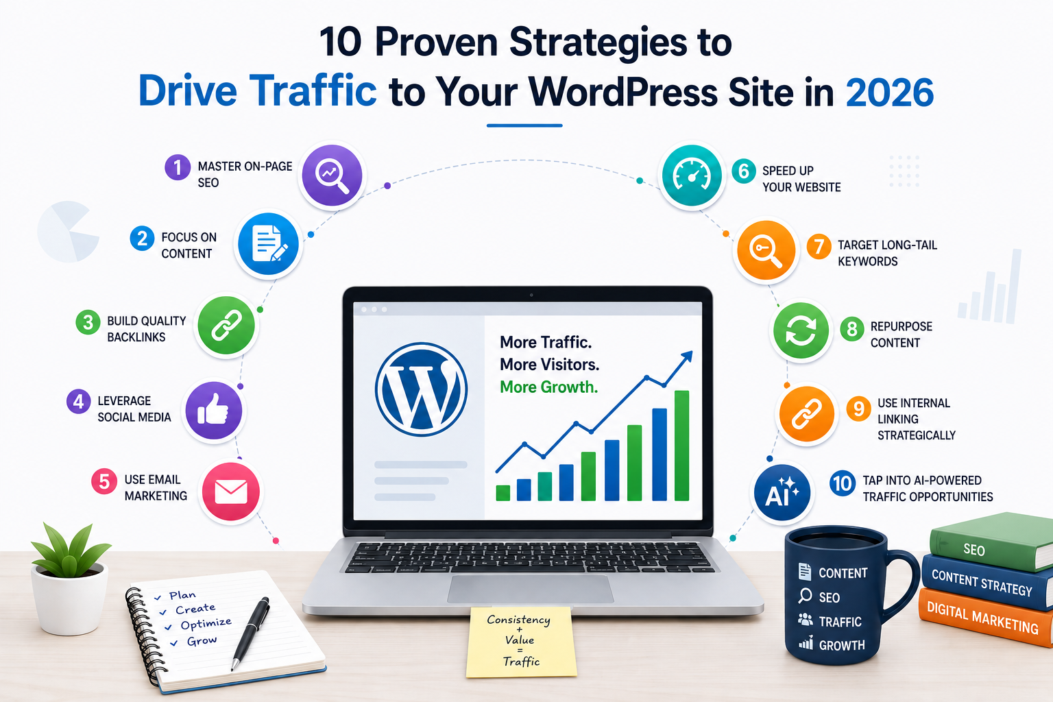 drive traffic to your wordpress site